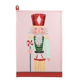 Mudpie PINK XMAS NUTCRACKER TOWEL