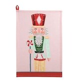 Mudpie PINK XMAS NUTCRACKER TOWEL