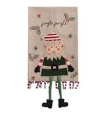 Mudpie ELF DANGLE LEG TOWEL