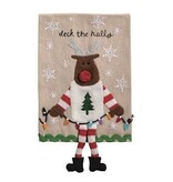 Mudpie REINDEER DANGLE LEG TOWEL