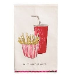 Mudpie FRIES VALENTINES COTTON TOWEL
