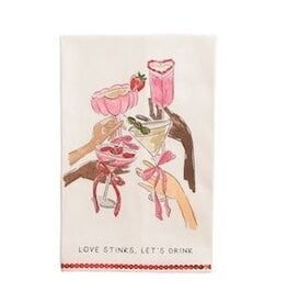 Mudpie LOVE VALENTINES COTTON TOWEL