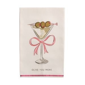 Mudpie OLIVE VALENTINES COTTON TOWEL