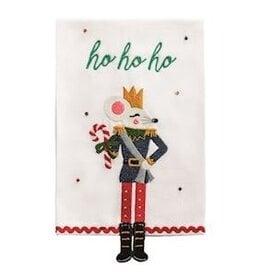 Mudpie RAT DANGLE EMBROIDERY TOWEL