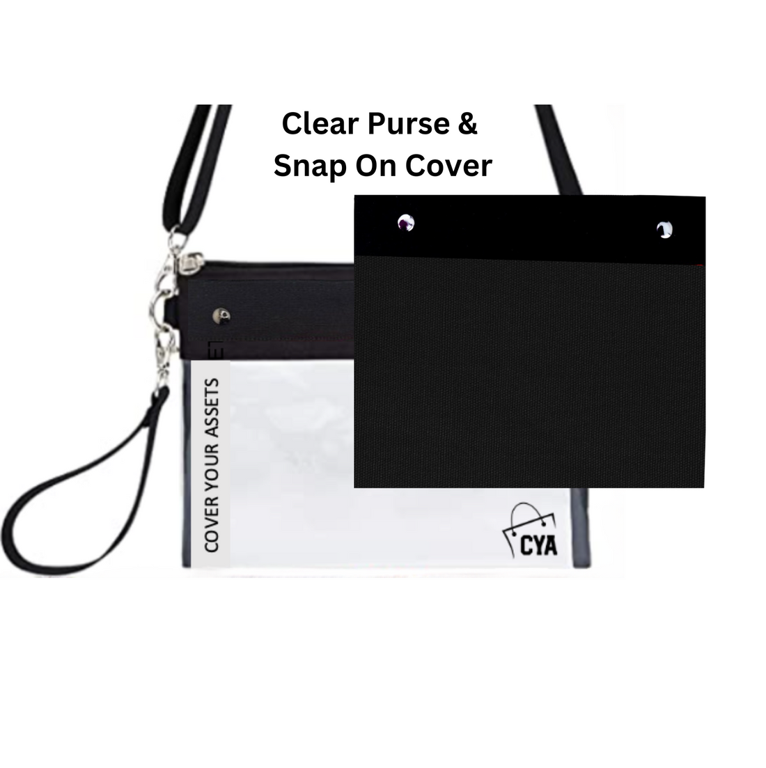 Shop CYA Black - Wide - Purse & Cover
