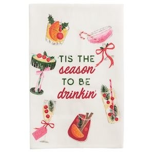 Mudpie TIS THE SEASON BAR TOWEL