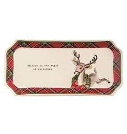 Mudpie REINDEER TARTAN EVERYTHING TRAY