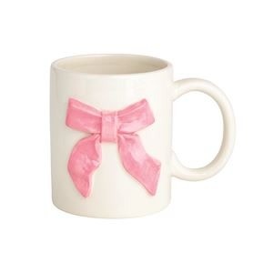 Mudpie BIG PINK BOW MUG