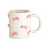 Mudpie SMALL PINK BOWS MUG