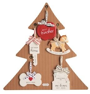 Mudpie XMAS MOMENTS ORNAMENT (choice of various styles)