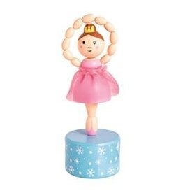 Mudpie Pink Ballerina Collapsing Toy