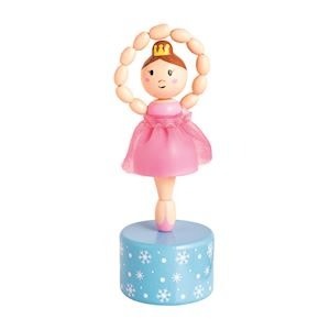 Mudpie Pink Ballerina Collapsing Toy