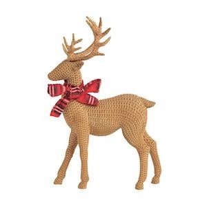 Mudpie Small Resin Reindeer Sitter