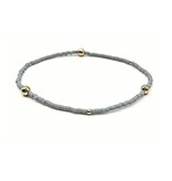 Erin Gray Gray Game Day Gold-Filled & Seed Bead Waterproof Bracelet Collection