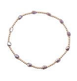 Erin Gray The Key West Bracelet in Mauve 7"