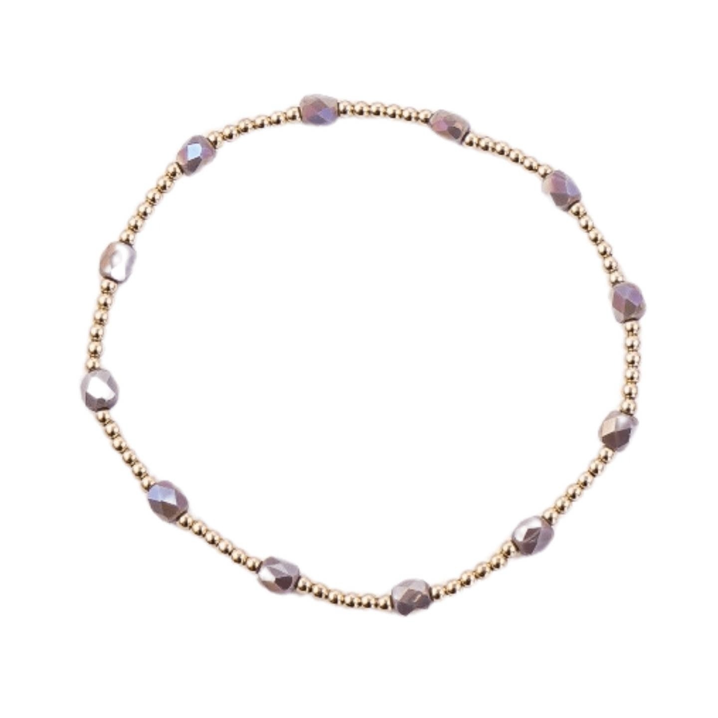 Erin Gray The Key West Bracelet in Mauve 7"