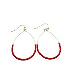 Erin Gray Red Aster Game Day Earrings