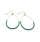 Erin Gray Green Aster Game Day Earrings