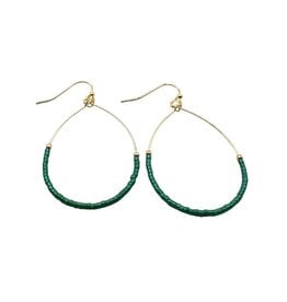 Erin Gray Green Aster Game Day Earrings