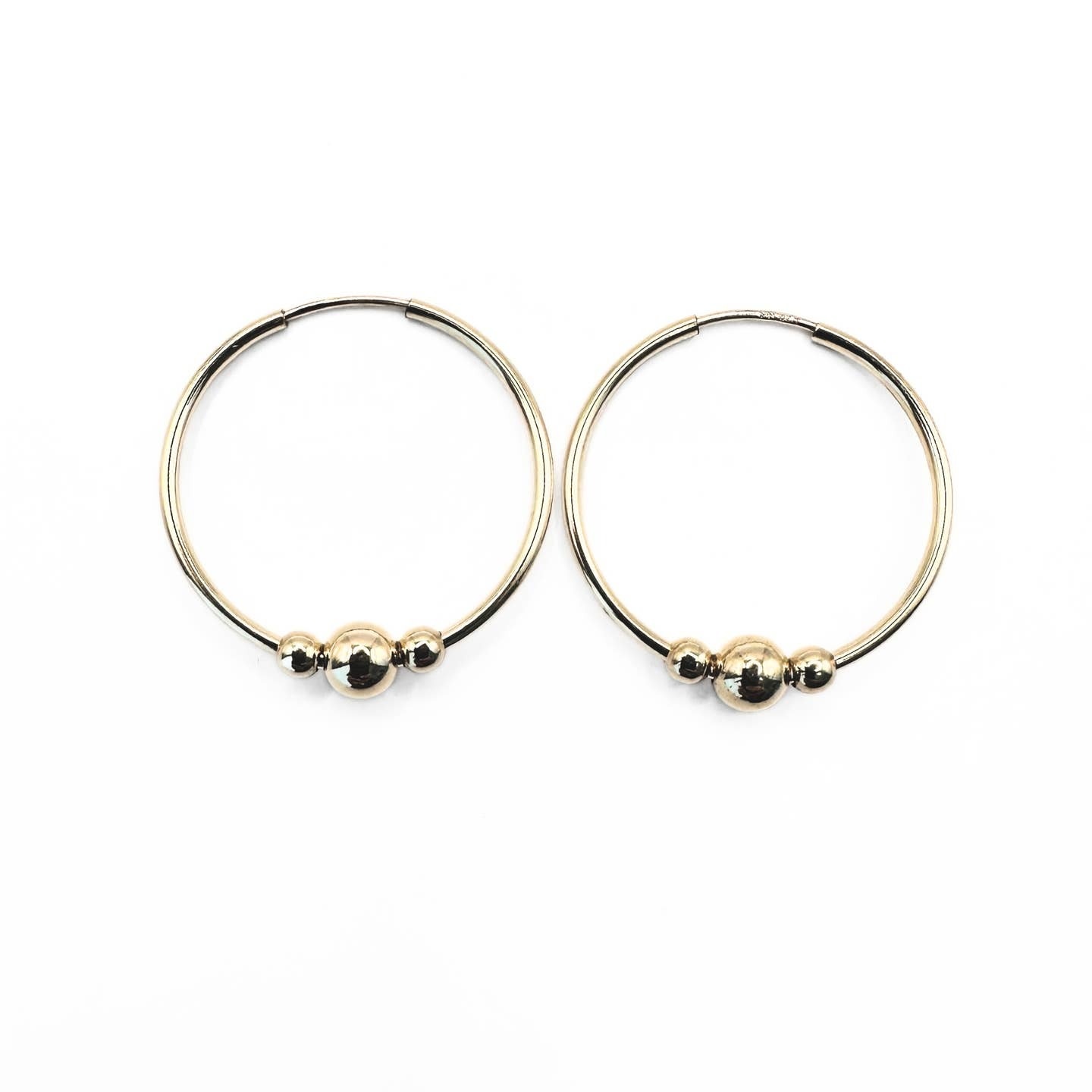 Erin Gray 3mm+5mm Endless Summer Hoops Collection 14k gold-filled