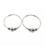 Erin Gray Mixed Metal on SILVER Endless Summer Hoops Collection