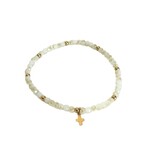 Erin Gray Luxe Cross Bracelet in WINTER WHITE