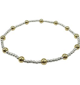 Erin Gray The Malibu Mix Collection 14k Gold-Filled and Sterling Beaded Bracelet