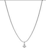 Erin Gray Sterling Silver 18" Baby Bliss Necklace with Luxe Cross- Waterproof!