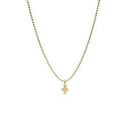 Erin Gray 14k Gold-Filled 16" Baby Bliss Necklace with Luxe Cross- Waterproof!
