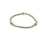 Erin Gray LIGHT GRAY Nantucket Shimmer Collection 14k Gold- Filled Beaded Bracelets