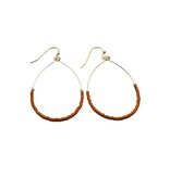 Erin Gray Burnt Orange Aster Game Day Earrings