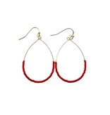 Erin Gray Crimson Aster Game Day Earrings