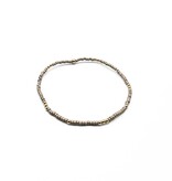 Erin Gray 2mm Newport PEWTER + Gold Filled Waterproof Bracelet