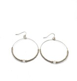 Erin Gray Large-40mm Crystal Collection 14k Gold-Filled Beaded Hoops