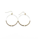 Erin Gray Small-35mm Crystal Collection 14k Gold-Filled Beaded Hoops
