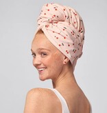 kitsch XL Hair Towel Wrap - Cherry Print