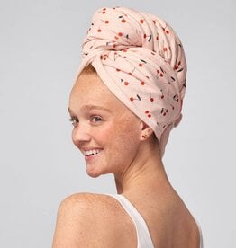 kitsch XL Hair Towel Wrap - Cherry Print