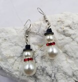 FLEURISH Christmas Snowman Dangle Earrings