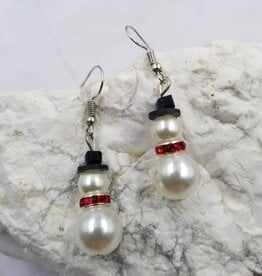 FLEURISH Christmas Snowman Dangle Earrings