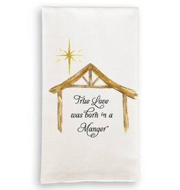 French Graffiti Manger with True Love Tea Towel