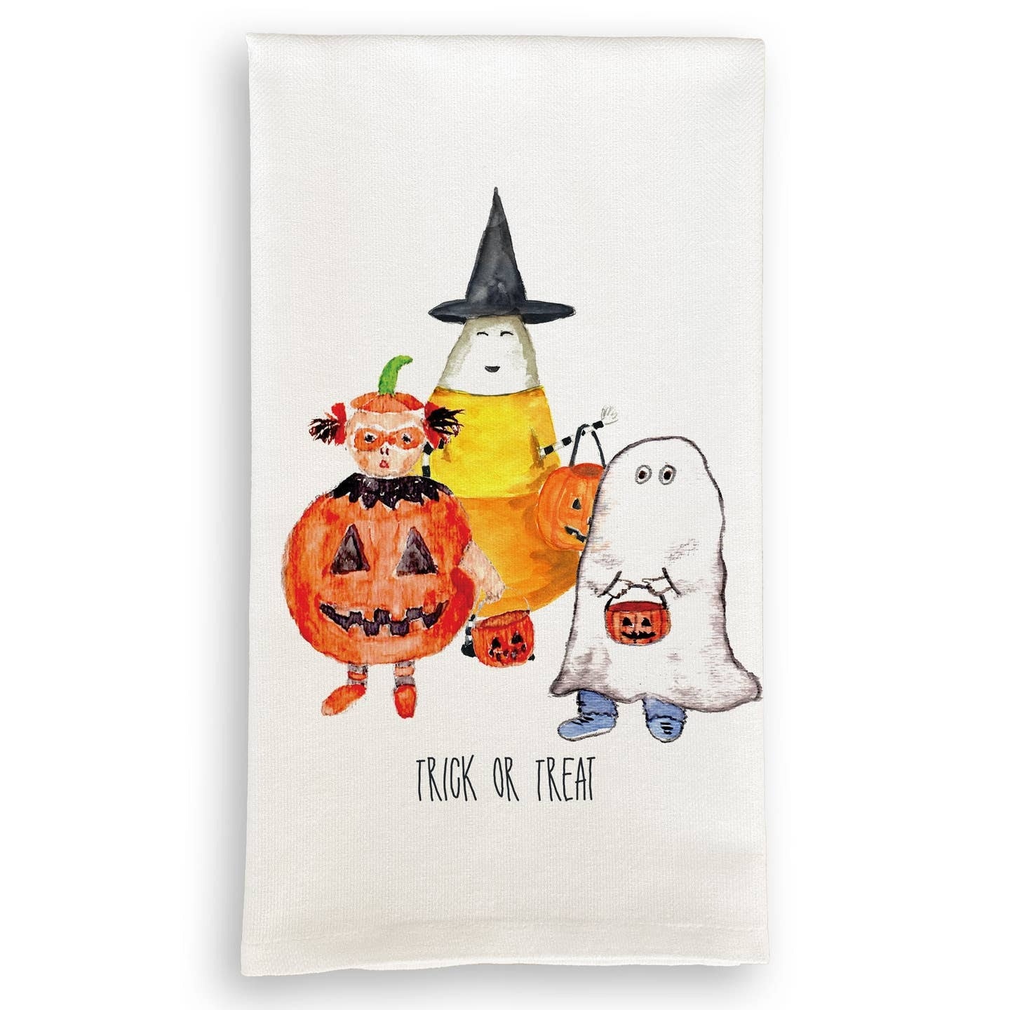 French Graffiti Halloween Gang Tea Towel