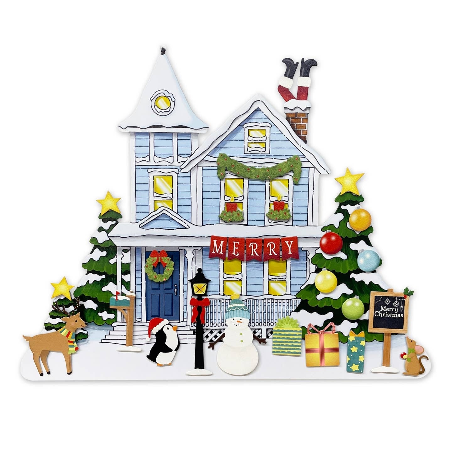 Roeda Studio Countdown to Christmas - S/25 Magnets & Blue Winter House