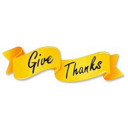 Roeda Studio Give Thanks Banner Magnet (6.5"w)