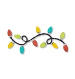 Roeda Studio Glittered Light Bulb Border Magnet