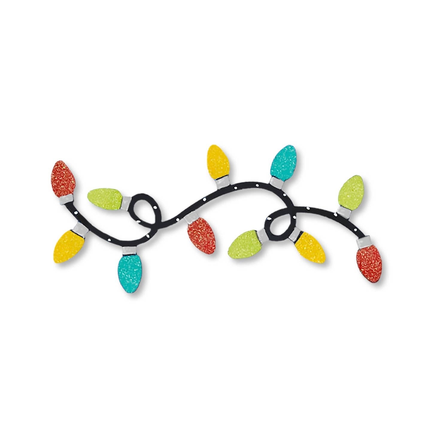 Roeda Studio Glittered Light Bulb Border Magnet