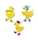 Roeda Studio Ice Skating Duck Magnets S/3