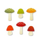 Roeda Studio Mushroom Magnets S/6