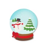 Roeda Studio Snow Globe Magnet, Cute Winter Decor