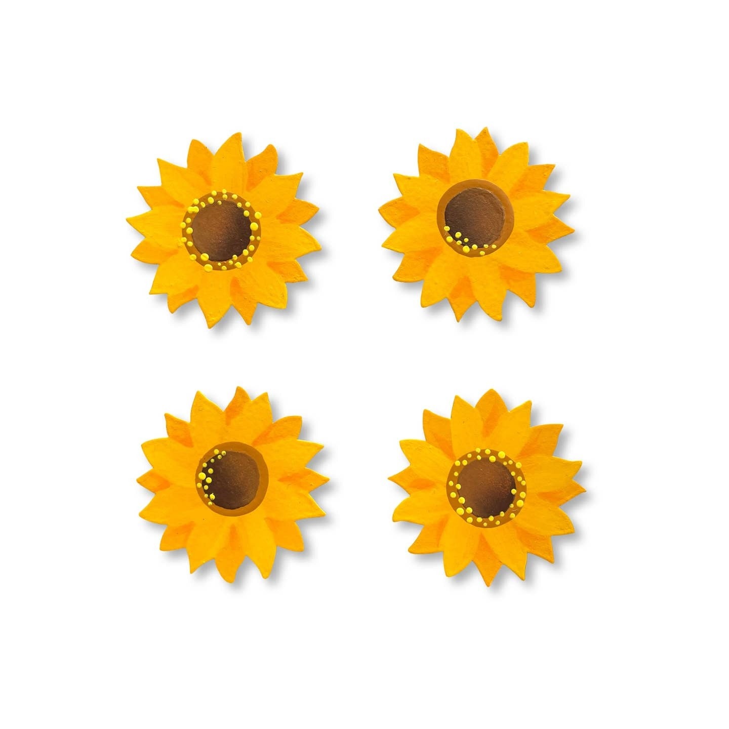 Roeda Studio Sunflower Magnets S/4, Fall Flower Decor