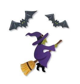 Roeda Studio Witch w/ Bat Magnets S/3